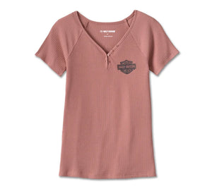 Women's Harley-Davidson Rib Knit Fitted Tee