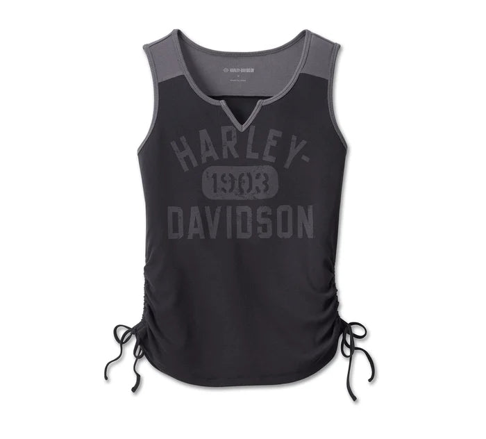 Women's Harley-Davidson Race Her Sleeveless Knit Top - Black