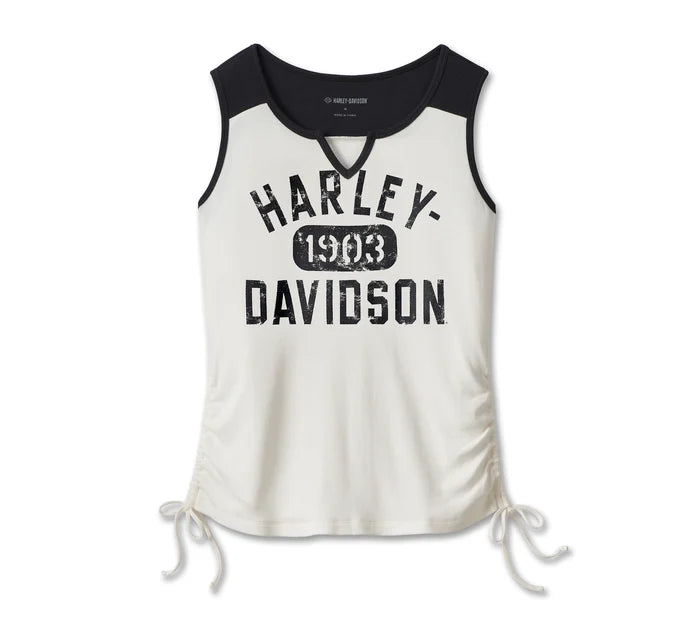 Women's Harley-Davidson Race Her Sleeveless Knit Top - Cloud