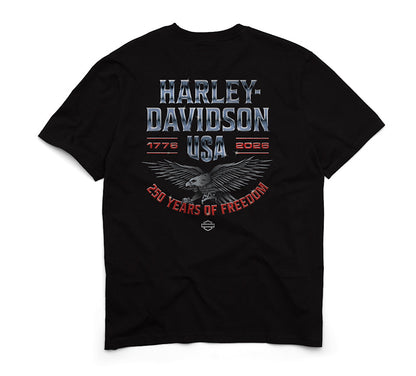 Harley-Davidson Men's 250th Chrome Eagle Short Sleeve Tee