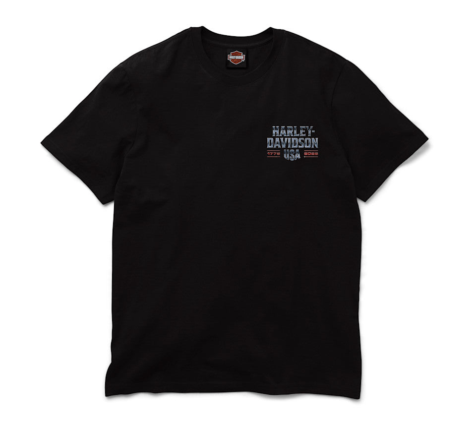 Harley-Davidson Men's 250th Chrome Eagle Short Sleeve Tee