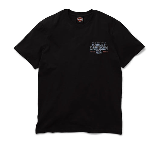 Harley-Davidson Men's 250th Chrome Eagle Short Sleeve Tee
