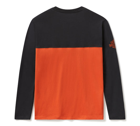 Harley-Davidson Men's Essential Colorblock Long Sleeve Top
