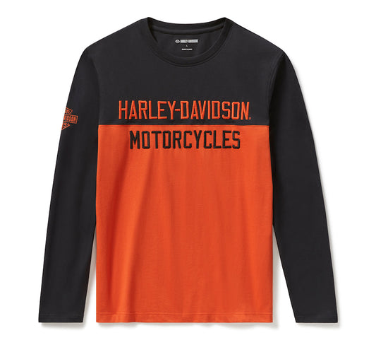 Harley-Davidson Men's Essential Colorblock Long Sleeve Top