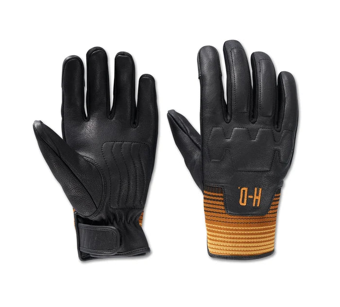 Harley-Davidson Mens Discord Mixed Media Gloves