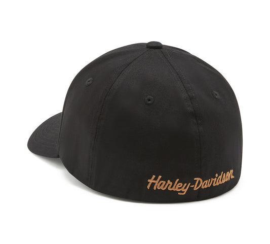 Harley-Davidson Workwear Softail Stretch Fit Cap- Black & Gold