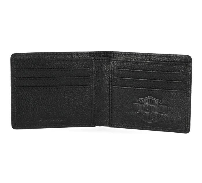 Harley-Davidson Leather Wallet - Classic Eagle Pebble Leather