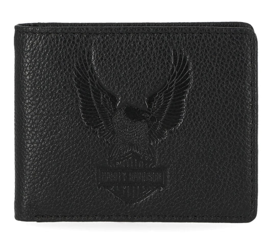 Harley-Davidson Leather Wallet - Classic Eagle Pebble Leather