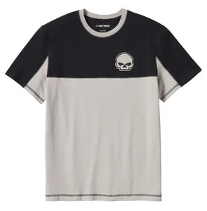 Harley-Davidson Willie G Skull Colorblock Tee - black/grey