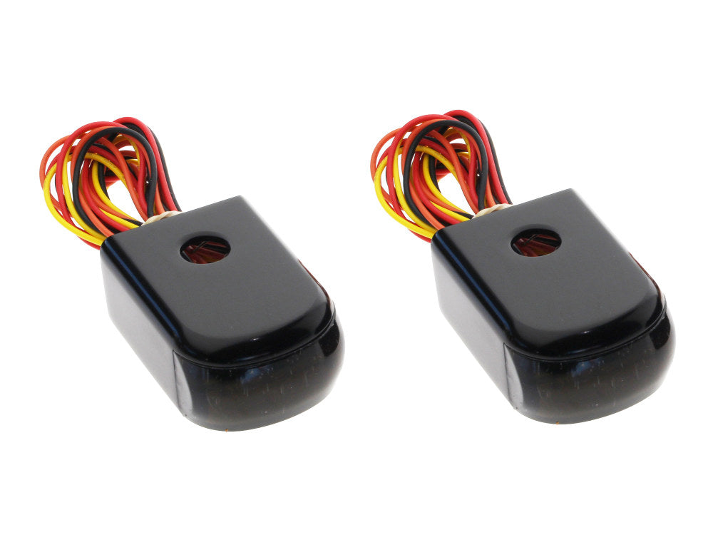 Strut Light Kit with Red Run/Brake & Amber Turn Signal - Black. Fits Dyna 1991-2005