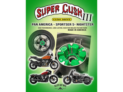 Super Cush Drive. Fits Pan America 2021up, Sportster S 2021up and Nightster 975 2022up.