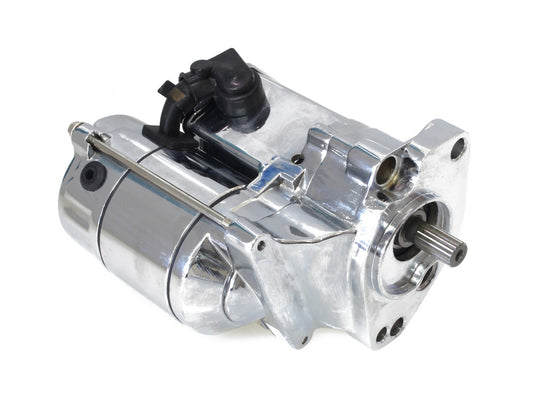1.4kw Starter Motor - Chrome. Fits Big Twin 1989-2006
