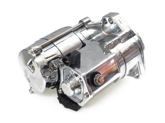 1.7kw Starter Motor - Chrome. Fits Big Twin 1989-2006