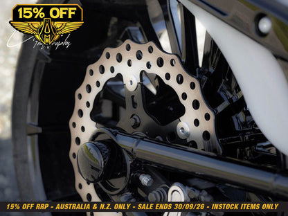 11.5in. Front or Rear Jagged Disc Rotor. Fits Big Twin 2000up & Sportster 2000-2010