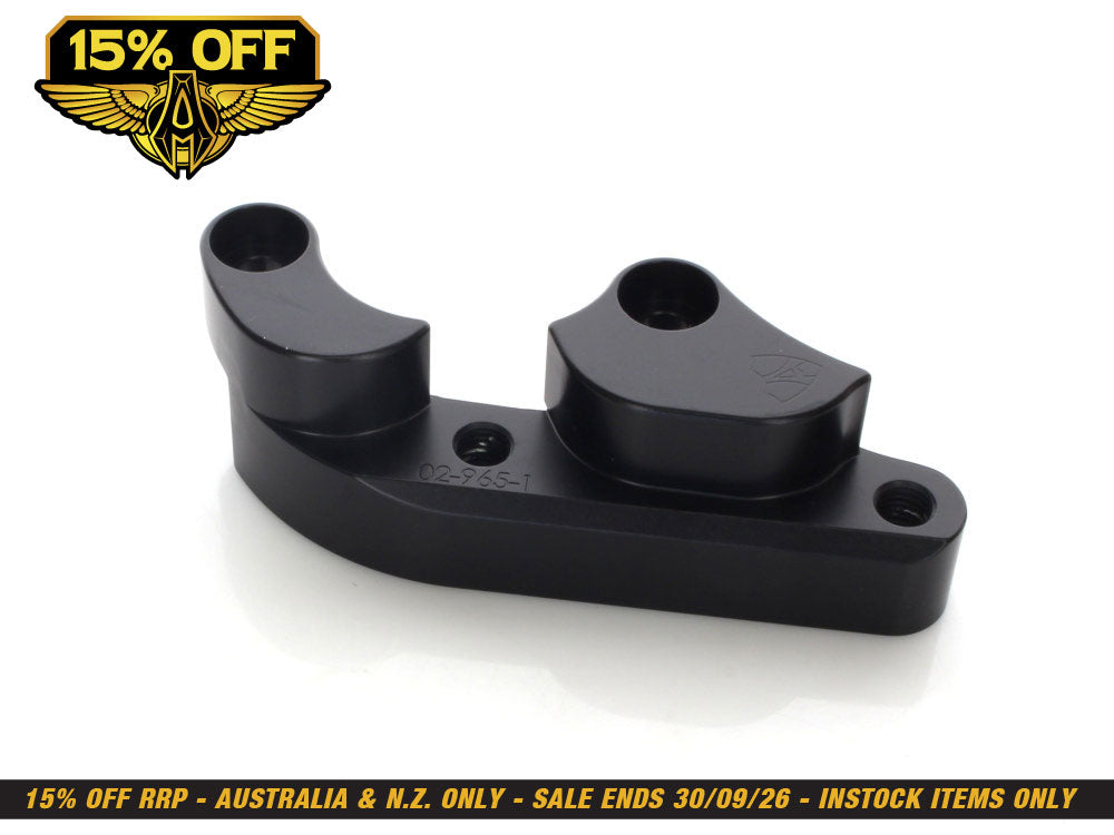 Replacement Big Brake Caliper Mount. Fits Softail 2000-2014 & Dyna 2000-2005 with OEM 11.5in. Disc.