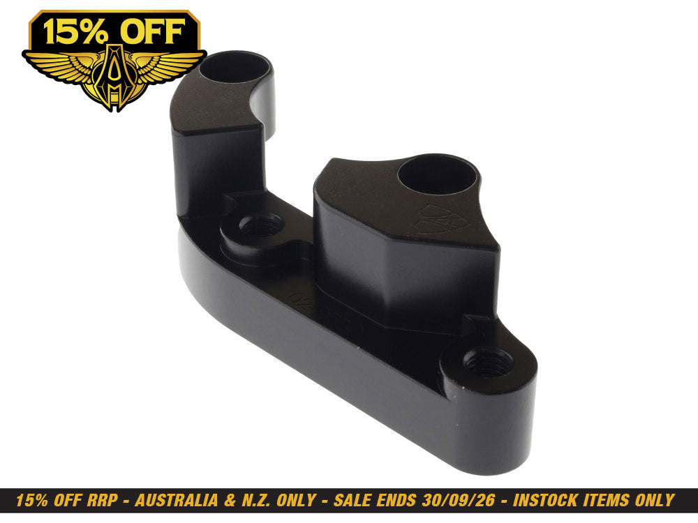 Replacement Big Brake Caliper Mount. Fits Softail 2015-2017 & Dyna 2006-2017 with OEM 11.8in. Disc.