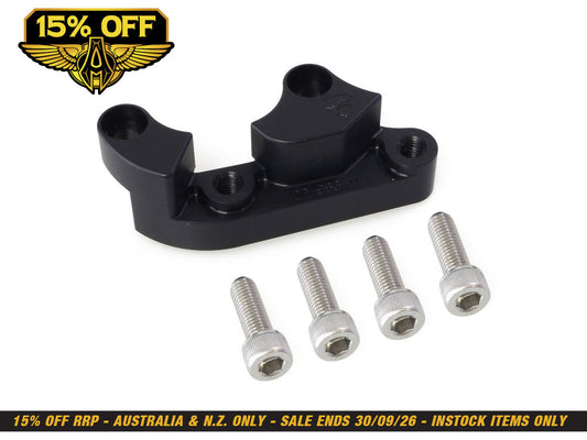 Replacement Big Brake Caliper Mount. Fits Softail 2018up with OEM 11.8in. Disc.
