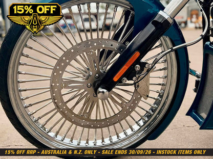 15in. Left Hand Front Big Brake Disc Rotor. Fits Softail Street Bob, Breakout & Low Rider 2018up & Standard 2020up.