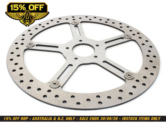 15in. Left Hand Front Big Brake Disc Rotor. Fits Softail Street Bob, Breakout & Low Rider 2018up & Standard 2020up.