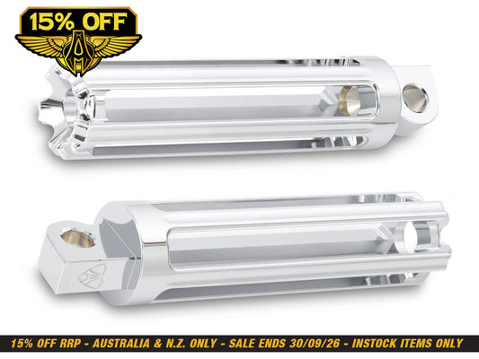 10-Gauge Footpegs - Chrome.