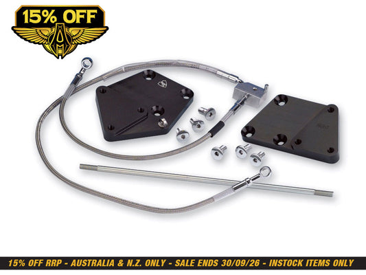 3in. Forward Control Extension Kit. Fits Softail 2011-2017 with ABS.