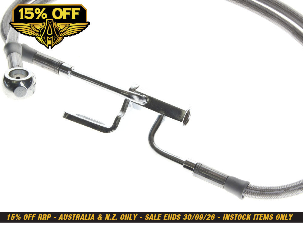 Replacement +3in. Extension Brake Line. Fits Softail 2011-2017 with ABS.