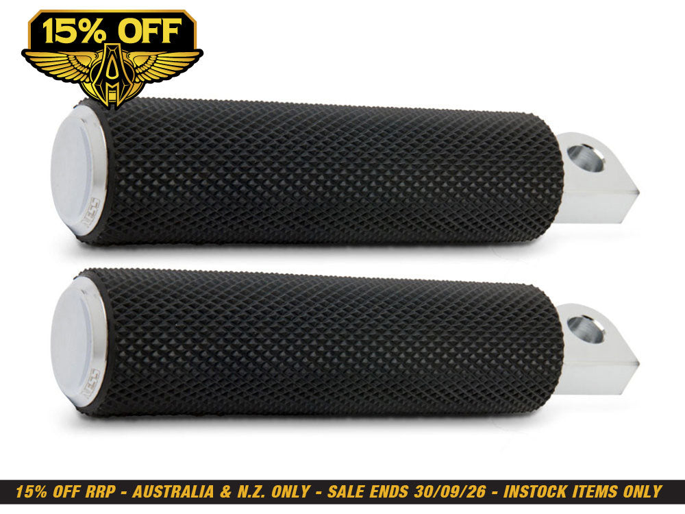 Knurled Fusion Footpegs - Chrome.