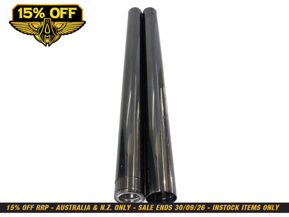 Fork Tubes - Black. +2in. Oversize. Fits Softail 2018up.