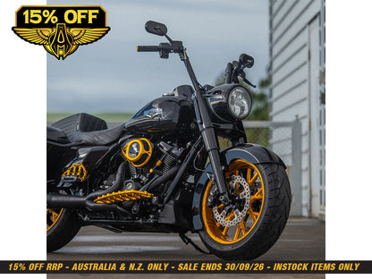Smooth Fat Fork Boots - Black. Fits Touring 2014up.