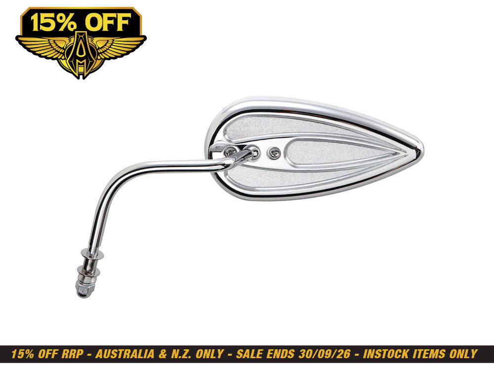 Scoop Micro Mirror - Chrome. Fits Left.