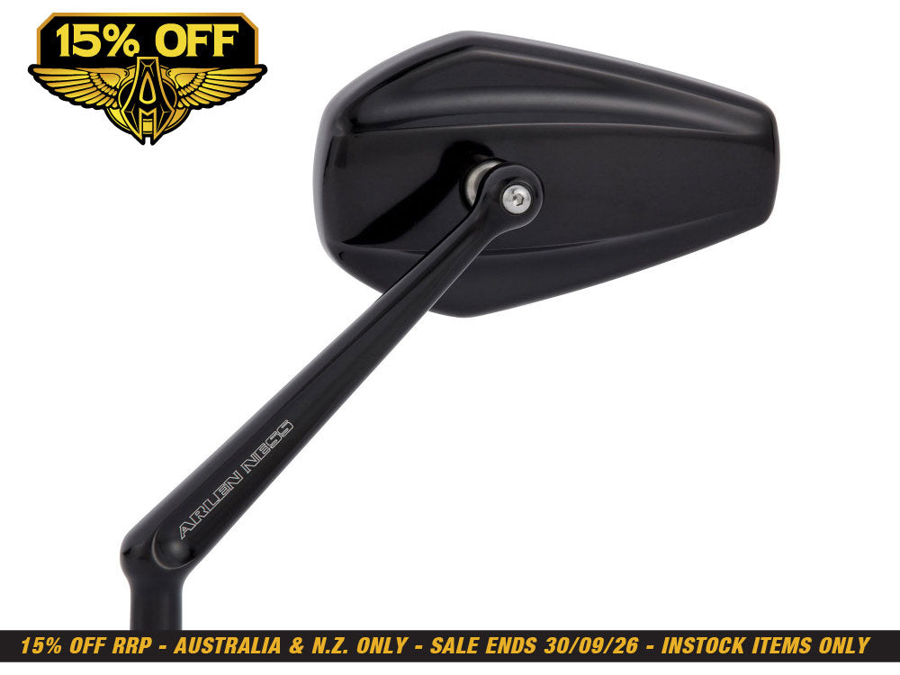 Mini Stocker Forged Mirror - Black. Fits Left.