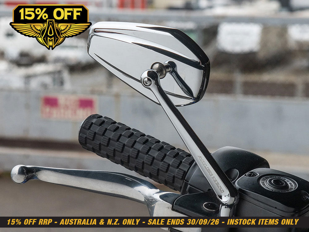 Mini Stocker Forged Mirror - Chrome. Fits Left