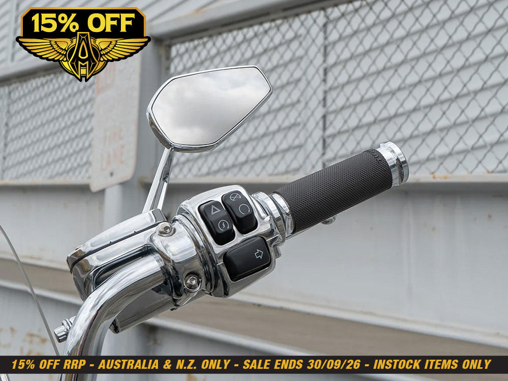 Mini Stocker Forged Mirror - Chrome. Fits Left
