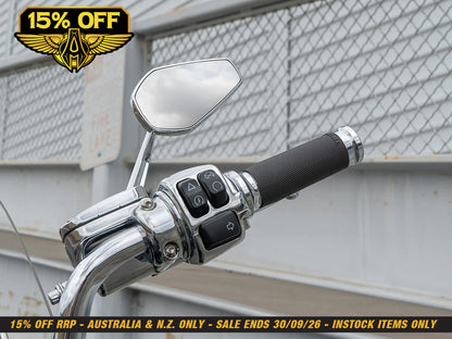 Mini Stocker Forged Mirror - Chrome. Fits Left