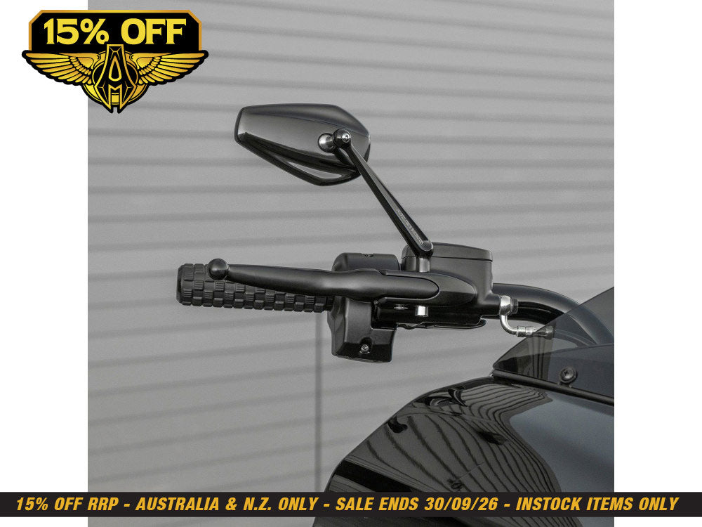 Mini Stocker Forged Mirror - Black. Fits Right.