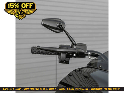 Mini Stocker Forged Mirror - Black. Fits Right.