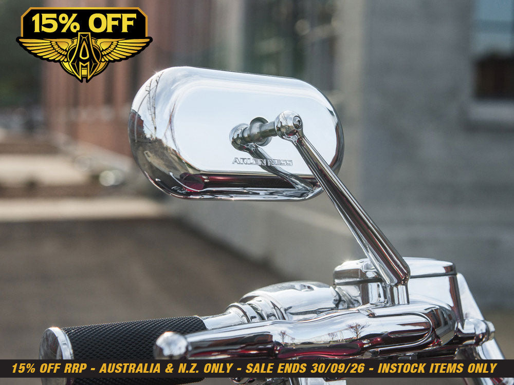 Forged Oval Mirror - Chrome. Fits Right.
