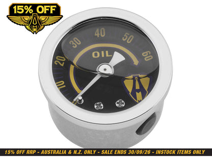 Replacement Oil Pressure Gauge. 1-1/2in. - Chrome.