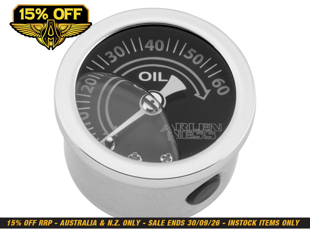 Replacement Oil Pressure Gauge. 1-1/2in. Gauge - Deep Cut.