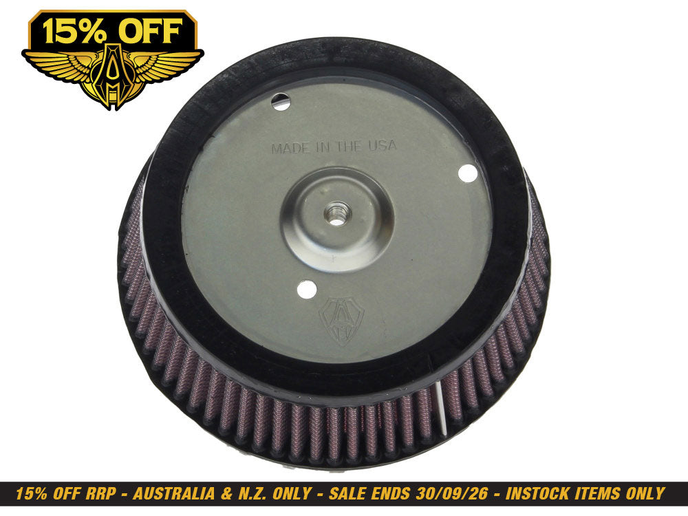 Air Filter Element. Fits Touring 2008-2013 & 2014up with Arlen Ness Cover.