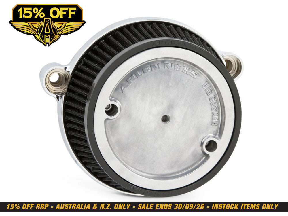 Stage 1 Big Sucker Air Cleaner Kit - Chrome. Fits Touring 2017-2024 & Softail 2018-2024