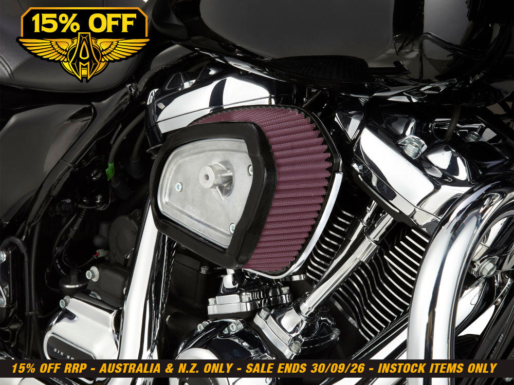 Stage 1 Big Sucker Air Cleaner Kit - Chrome. Fits Touring 2017-2023