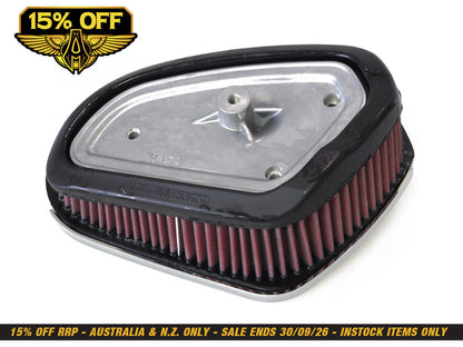 Stage 1 Big Sucker Air Cleaner Kit - Chrome. Fits Touring 2017-2023