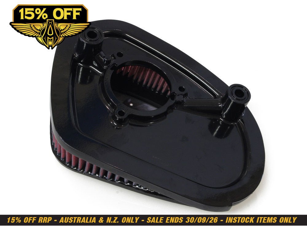 Stage 1 Big Sucker Air Cleaner Kit - Black. Fits Touring 2017-2023