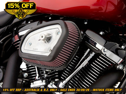 Stage 1 Big Sucker Air Cleaner Kit - Black. Fits Touring 2017-2023