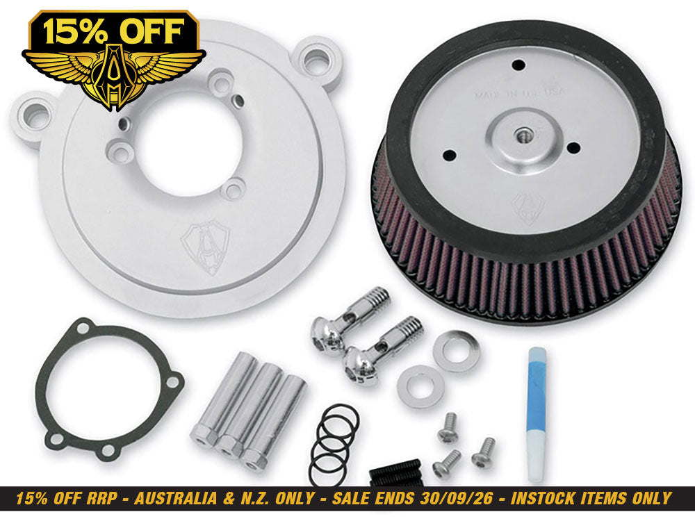 Stage 1 Big Sucker Air Cleaner Kit - Natural. Fits Softail 2000-2014, Dyna 1999-2017 & Touring 2002-2007.