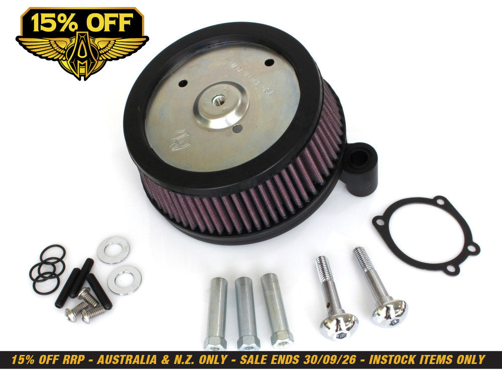 Stage 1 Big Sucker Air Cleaner Kit - Black. Fits Softail 2000-2014, Dyna 1999-2017 & Touring 2002-2007.