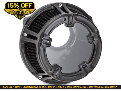Method Clear Air Cleaner Kit - Black Anodized. Fits Touring 2017-2024 & Softail 2018-2024