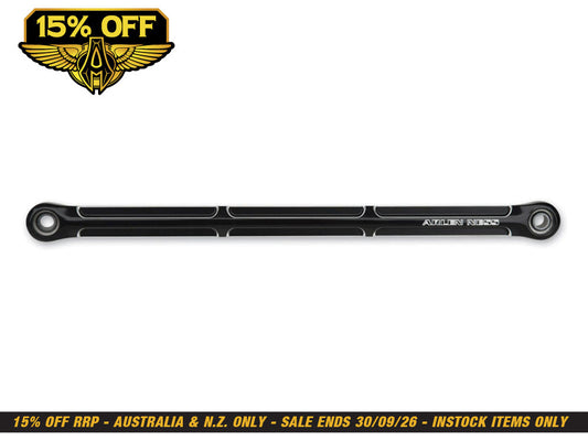 Beveled Shift Linkage Rod - Black. Fits Softail 1986up, Touring 1980up & Dyna Wide Glide 1993-2003