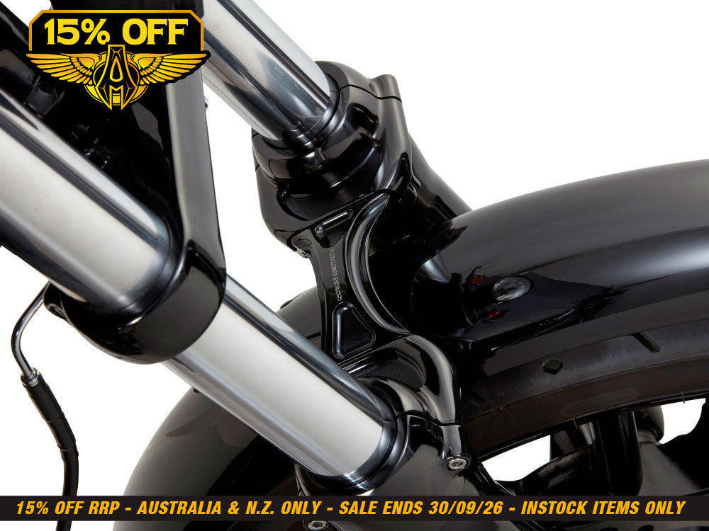 Method Fork Brace - Black. Fits 49mm Dyna Mid-Glide 2006-2017.